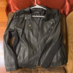 XL Black Faux leather jacket